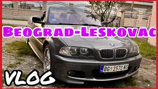 PUTUJEMO KABRIJOM IZ BEOGRADA ZA LESKOVAC! (300km) vlog