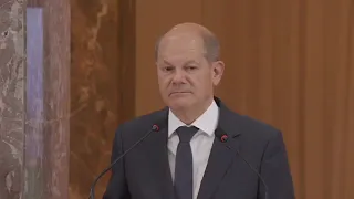 Président Mohamed Bazoum et le Chancelier Olaf Scholz ont animé une conférence de presse