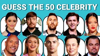 Guess the CELEBRITY in 3 Seconds | 50 Most Famous People in 2023