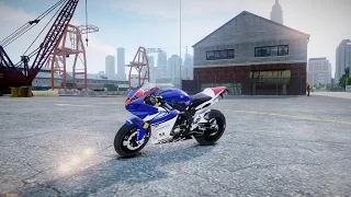 Grand Theft Auto IV - Yamaha YZF R1 [Sound Mod] Crazy Stunning #Gta IV