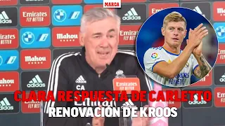 La clara respuesta de Ancelotti con la renovación de Kroos: "Todo el madridismo..." I MARCA