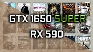 GTX 1650 SUPER vs RX 590 Benchmarks | 59 tests