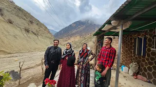 On a beautiful rainy day, according to Iranian culture, Babak invites the bride and groom home👩‍❤️‍👨