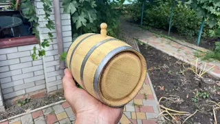 A whiskey barrel from a mulberry DIY | How to make a wooden barrel