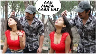 Massage Prank On hawasi bhabhi | Giving Head Massage to hot Bhabhi | Karan Kotnala | Pranks In India