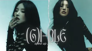 (g)i-dle sped up playlist | 아이들