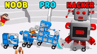 NOOB vs PRO vs HACKER in TRUCK WARS RACE with SHINCHAN and CHOP | AMAAN-T GAMING