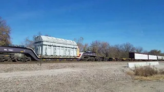 BNSF 9731 & 9644 shoving back into Cherokee yard  Oklahoma November 16, 2019