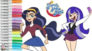 DC Super Hero Girls Coloring Book Pages Diana Prince and Zee Zatara