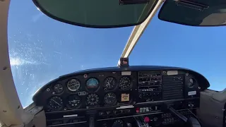 Spin and recovery Piper Cherokee