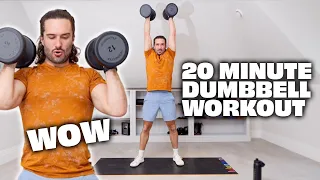 20 Minute Full Body Dumbbell HIIT | The Body Coach TV
