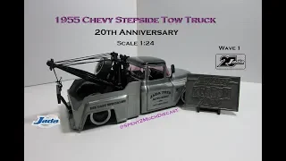 1955 Chevy Sidestep Tow Truck By Jada 20th Anniversary Kustom Kings 1:24 Diecast Wave 1