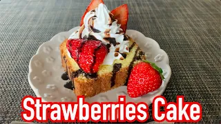 【Delicious Home Made Sweets! Spring Cake Made by Japanese Mom !】How to make "Strawberry Cake" 苺のケーキ