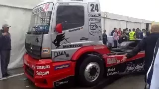 Race truck Mercedes-Scania engine sounds