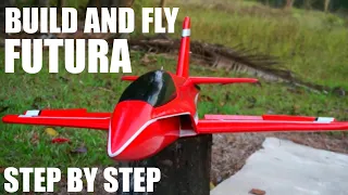 BUILD AND FLY.How to build a Futura EDF Jet Ducted Fan 80mm from start to finish By diy rc plane