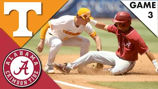 #24 Alabama vs #1 Tennessee Highlights (GAME 3 | 6 HRs) | College Baseball Highlights 2022