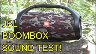 JBL BOOMBOX SOUND TEST - AN OUTDOOR SOUND TEST ON THE FAMOUS BLUETOOTH SPEAKER FROM JBL