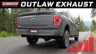 2021 Ford F-150 2 7T, 3.5T & 5.0L - Flowmaster Outlaw Exhaust - 817981