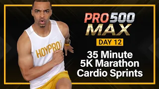 35 MIN NON-STOP Indoor 5K Cardio Running Workout | PRO 500 MAX - DAY 12