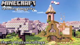 Minecraft Relaxing Longplay - Cozy Cherry Blossom Cottage (No Commentary) [1.20 Snapshot]