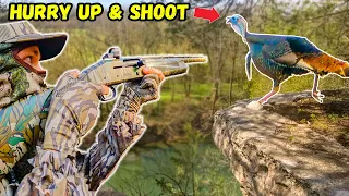 HE'S GONNA FLY OFF THE CLIFF!!! (Turkey Hunting w/ Shane Simpson)