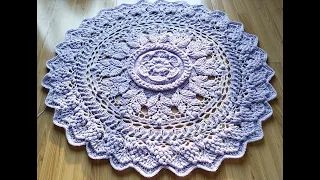 crochet home rug #65/crochet mandala/mandala szydełkowana/gehaakte mandala/uncinetto mandala