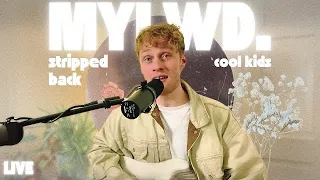 cool kids but it's live and stripped back