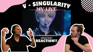 First Time Watching V-Singularity // Musicians REACT to Bts
