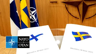 NATO Secretary General meeting with Ambassadors of Finland 🇫🇮 and Sweden 🇸🇪 to NATO, 18 MAY 2022