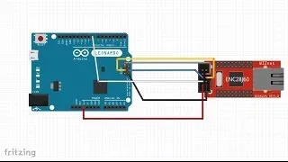 20. Jak do Arduino Leonardo podłączyć moduł Ethernet ENC28J60?