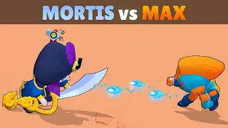 MORTIS vs MAX | 20 Tests | Fastest Brawler in Brawl Stars REMATCH!