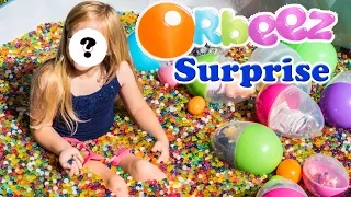 Assistant plays in a Pool with Orbeez opening Paw Patrol Surprise Eggs