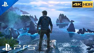 Uncharted 4 A Thief's End: Stranded on Pirate Island and Reunited with Sam (PS5) 4K HDR