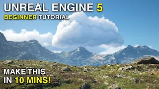 Unreal Engine 5 Beginner Tutorial | Grassland Mountains Environment