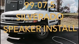 99-07.5 Chevy Silverado Speaker Install