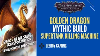 Pathfinder Wrath of the Righteous Golden Dragon build | Golden Dragon Mythic Path | Pathfinder WOTR