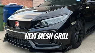 Installing A Mesh Grille on my Brothers Civic SI