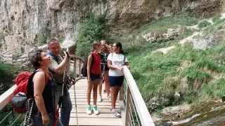 Visita alla cascata di Tret Val di Non