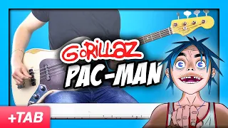 Gorillaz - PAC-MAN | Bass Cover with Play Along Tabs