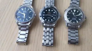 The best Omega Seamaster watches (my 3 favs): Aqua Terra blue dial, SMPc black, Seamaster 2230.50