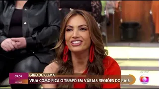 Patrícia Poeta se empolga com beleza de repórter…