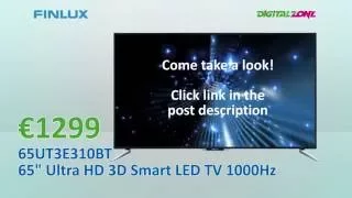 Finlux 65UT3E310BT 65" Ultra HD 3D Smart LED TV 1000Hz - DigitalZone Qormi