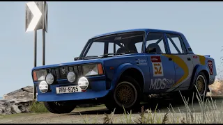 This car is a LADA fun! - BeamNG.drive - Rally Italia - Stage 14 (early test)