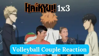 Volleyball Couple Reaction to Haikyu!! S1E3: "A Formidable Ally"