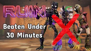 HOW I beat RUIN in UNDER 30 MINUTES