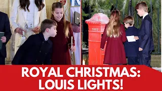 Prince Louis blows out Charlotte’s candle : Royal letters to Santa | Kate's Christmas carol service