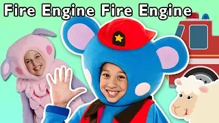 Fire Engine Fire Engine + More | RESCUE TRUCK PLAY TIME | Mother Goose Club Phonics Songs