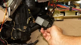 Replacing The Final Stage Unit (Blower Resistor) On A BMW