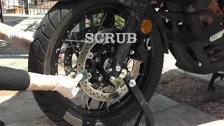 How To Deglaze & Inspect Your Motorcycle's Brake Discs | Dr Vstrom Brake Series