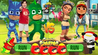 Tag with Ryan PJ Masks Update vs Subway Surfers World Tour Vancouver Mala - All Characters Unlocked